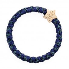 英國byeloise-金星星編織金蔥髮圈(海軍藍)